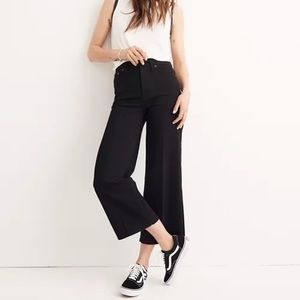 Madewell Wide Leg Black Jeans